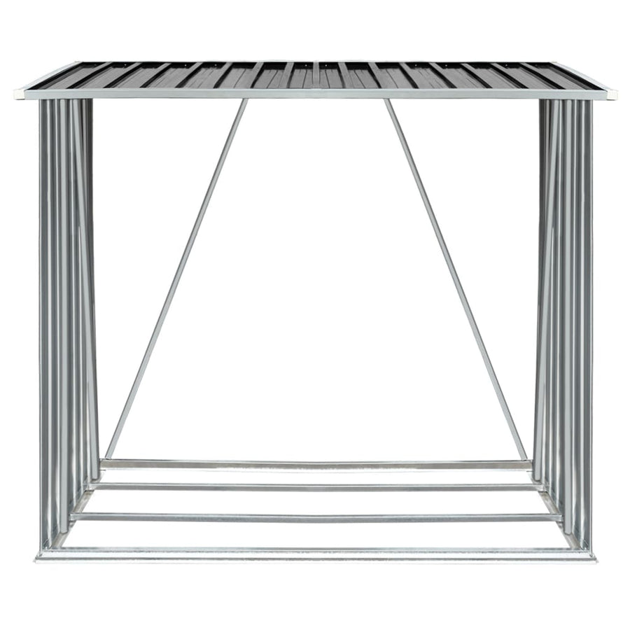 Garden Log Storage Shed 163x83x154 cm Anthracite
