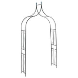 Garden Arch Dark Green 142x37x275 cm Iron