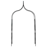 Garden Arch Dark Green 142x37x275 cm Iron