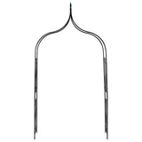 Garden Arch Dark Green 142x37x275 cm Iron - Front View