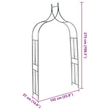 Garden Arch Dark Green 142x37x275 cm Iron