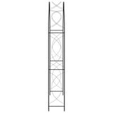 Garden Arch Black 150x34x240 cm Iron