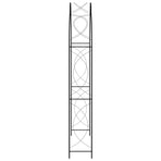 Garden Arch Black 150x34x240 cm Iron