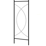 Garden Arch Black 150x34x240 cm Iron - Top-Down View