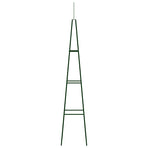 Garden Climbing Plant Racks 2 pcs Dark Green 35x35x195 cm Iron