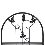 3-Layer Plant Rack Black 52x28x128 cm Iron - 45-Degree Angle
