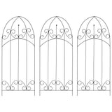 Plant Climbing Racks 3 pcs Black 40x100 cm Iron