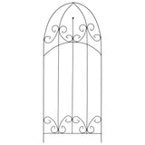 Plant Climbing Racks 3 pcs Black 40x100 cm Iron - Front View