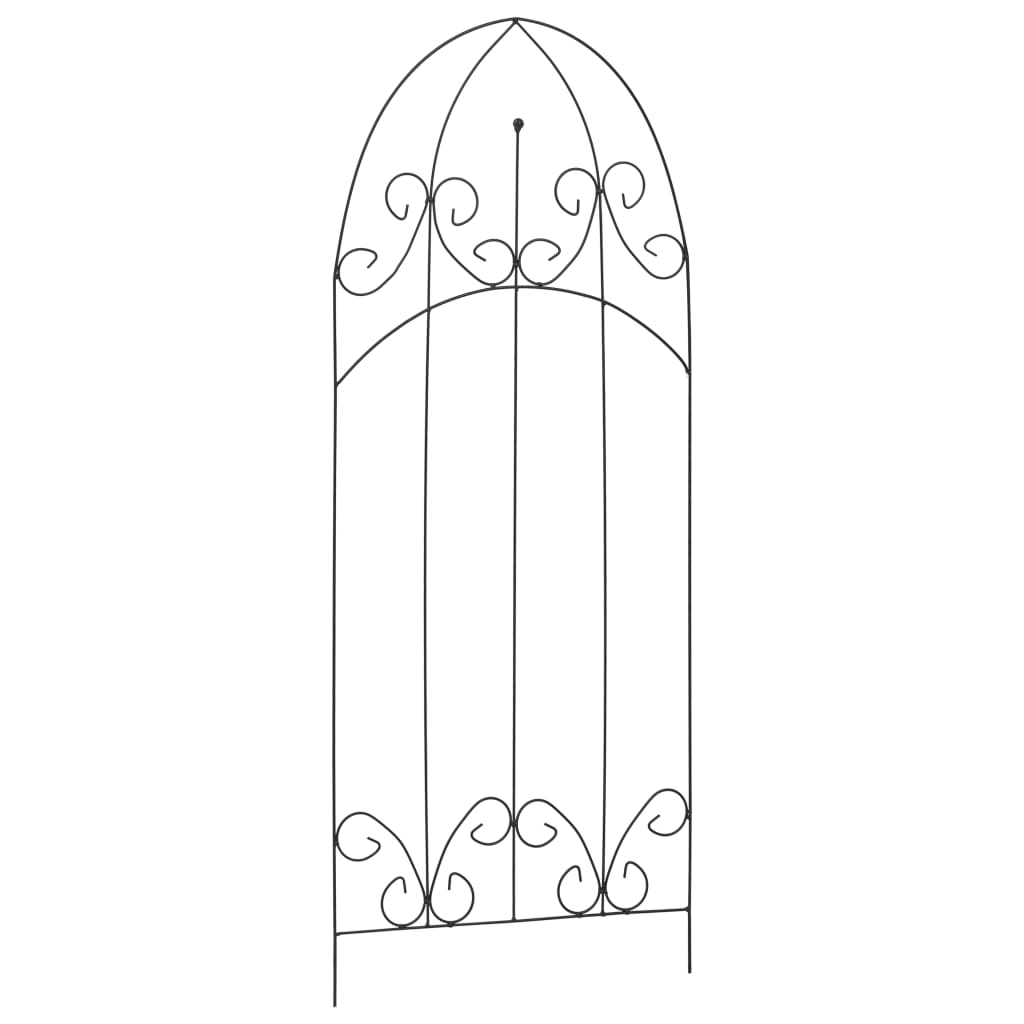 Plant Climbing Racks 3 pcs Black 40x100 cm Iron