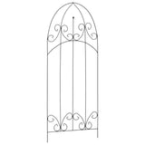 Plant Climbing Racks 3 pcs Black 40x100 cm Iron - Side View