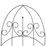 Plant Climbing Racks 3 pcs Black 40x100 cm Iron - Top-Down View