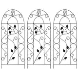 Plant Climbing Racks 3 pcs Black 40x100 cm Iron