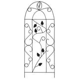 Plant Climbing Racks 3 pcs Black 40x100 cm Iron - Side View