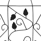 Plant Climbing Racks 3 pcs Black 40x100 cm Iron - Top-Down View