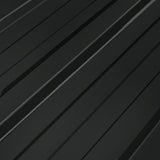 Roof Panel 12 pcs Anthracite 129 x 45 cm Galvanised steel - Side View