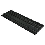 Roof Panel 12 pcs Anthracite 129 x 45 cm Galvanised steel