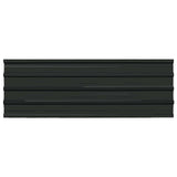 Roof Panel 12 pcs Anthracite 129 x 45 cm Galvanised steel - Front View