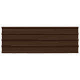 Roof Panel 12 pcs Brown 129 x 45 cm Galvanised steel
