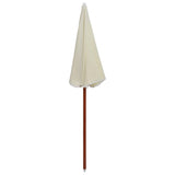 Garden Parasol with Steel Pole 180 cm Sand