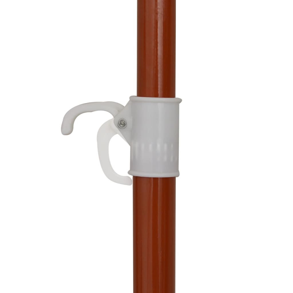 Garden Parasol with Steel Pole 240 cm Sand