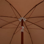 Garden Parasol with Steel Pole 240 cm Taupe