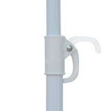 Beach Umbrella Shelter Blue and White 180 cm Fabric - 45-Degree Angle