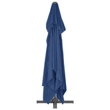 Cantilever Garden Parasol with Aluminium Pole 4x3 m Azure Blue