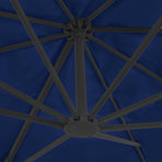 Cantilever Garden Parasol with Aluminium Pole 4x3 m Azure Blue