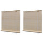 Natural Bamboo Roller Blinds 2 pcs 120x160 cm