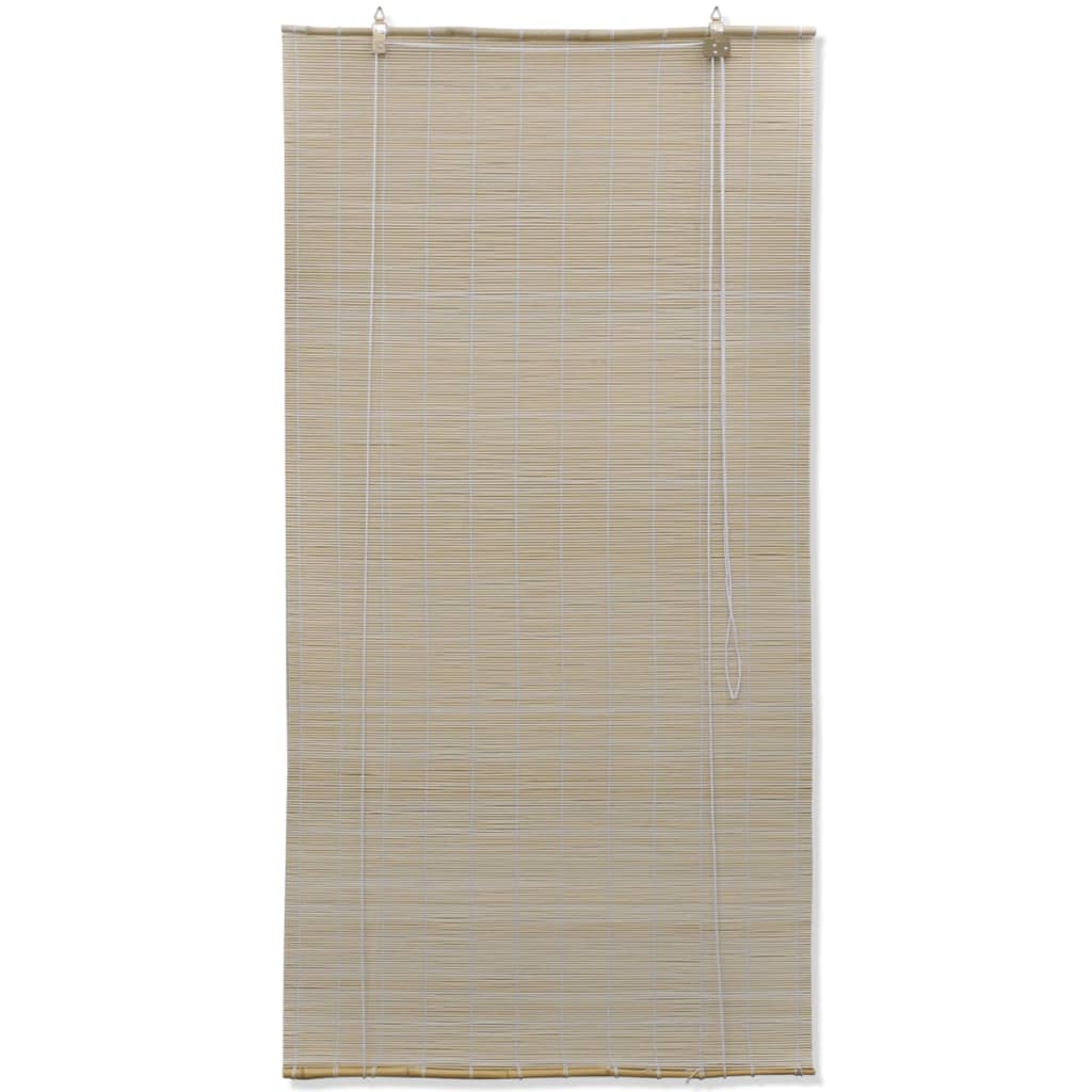 Natural Bamboo Roller Blinds 2 pcs 120x160 cm