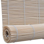 Natural Bamboo Roller Blinds 2 pcs 120x160 cm