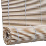 Natural Bamboo Roller Blinds 2 pcs 120x160 cm - Top-Down View