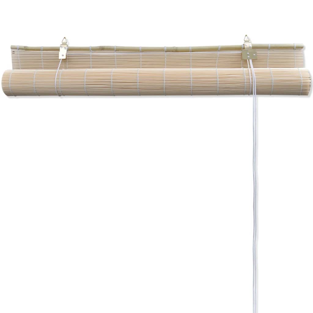 Natural Bamboo Roller Blinds 2 pcs 120x160 cm