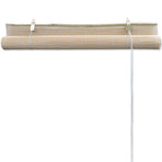 Natural Bamboo Roller Blinds 2 pcs 120x160 cm