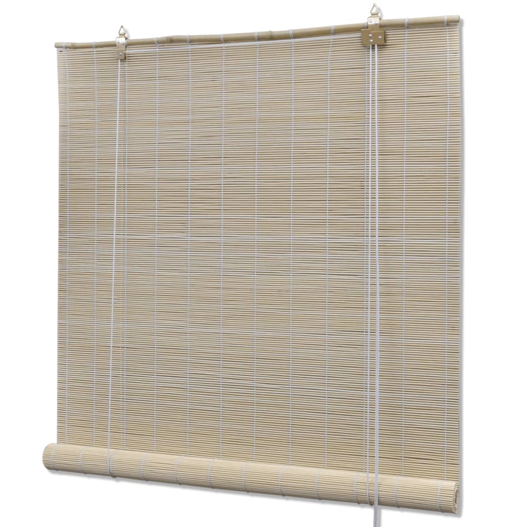 Natural Bamboo Roller Blinds 4 pcs 120x160 cm