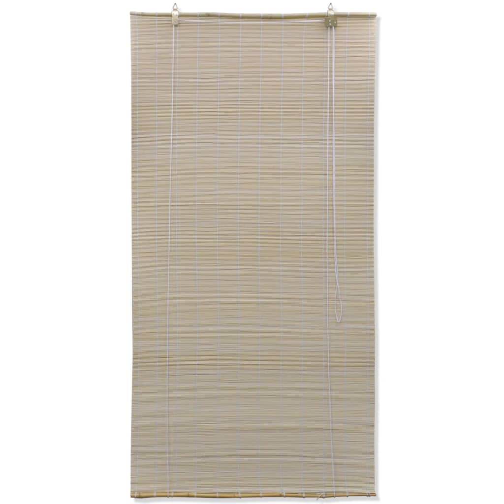 Natural Bamboo Roller Blinds 4 pcs 120x160 cm