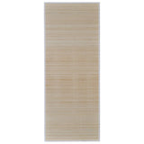 Rectangular Natural Bamboo Rugs 2 pcs 120x180 cm - Side View