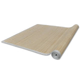 Rectangular Natural Bamboo Rugs 2 pcs 120x180 cm - Top-Down View