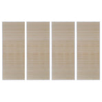 Rectangular Natural Bamboo Rugs 4 pcs 120x180 cm