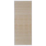 Rectangular Natural Bamboo Rugs 4 pcs 120x180 cm