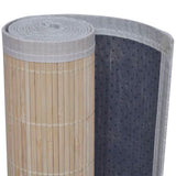 Rectangular Natural Bamboo Rugs 4 pcs 120x180 cm - 45-Degree Angle