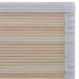 Rectangular Natural Bamboo Rugs 4 pcs 120x180 cm