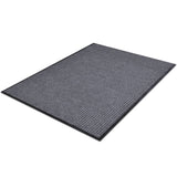 PVC Door Mats 4 pcs Grey 90x60 cm - Front View
