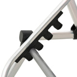 Extra High Folding Senior Sunbed Black Aluminium - Low Angle