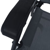 Folding Chairs 2 pcs Texilene Grey - Low Angle