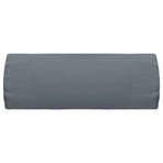 Deck Chair Headrest Grey 40x7.5x15 cm Textilene
