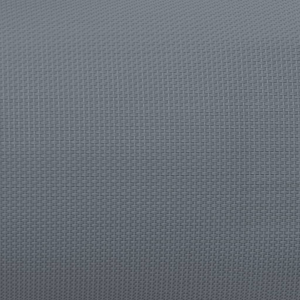Deck Chair Headrest Grey 40x7.5x15 cm Textilene