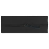 Deck Chair Headrest Black 40x7.5x15 cm Textilene - Side View