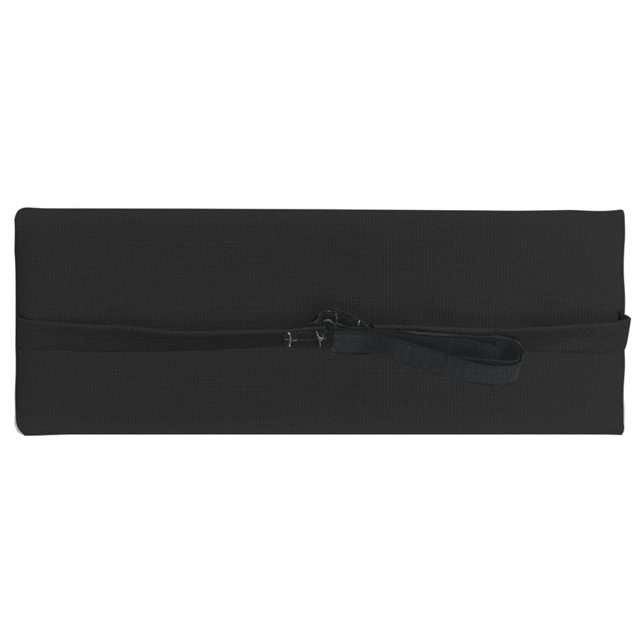 Deck Chair Headrest Black 40x7.5x15 cm Textilene