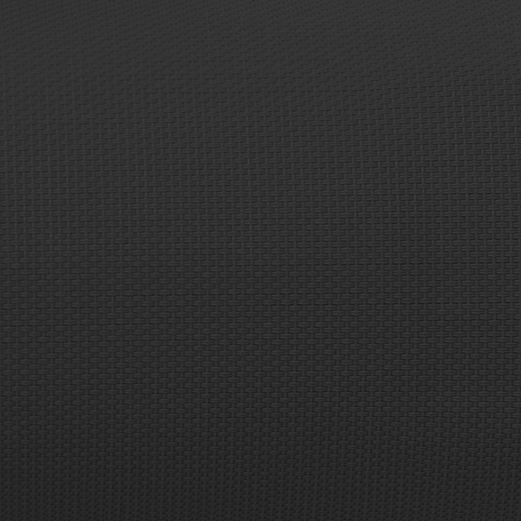 Deck Chair Headrest Black 40x7.5x15 cm Textilene